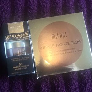 Milani intense bronze glow and lip teatment🌞
